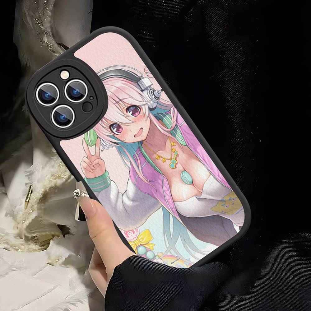 S-sUPER SONICO Phone Case Hard Leather For IPhone 16 15 14 13 Mini 11 12 Pro Max Plus Fundas