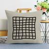 Coffee Color Printed Decorative Pillowcase Bedroom Living Room Square Cushion Pillowcase