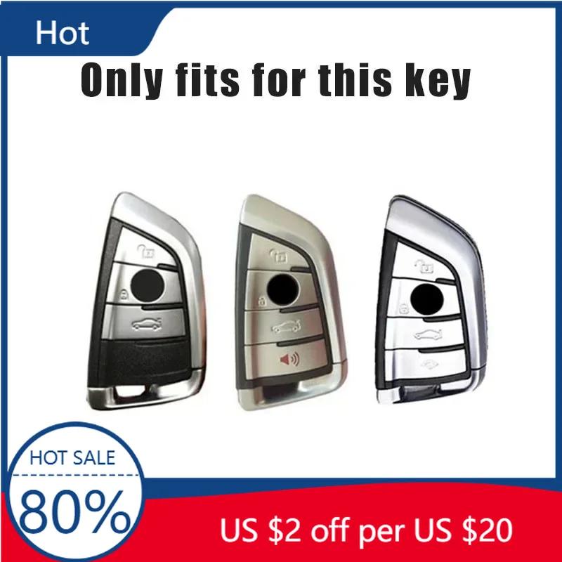 2025 Orange Leather Zinc Alloy Car Remote Key Case For BMW X1 X3 X4 X5 F15 X6 F16 G30 7 Series G11 F48 F39 520 525 f30 118i