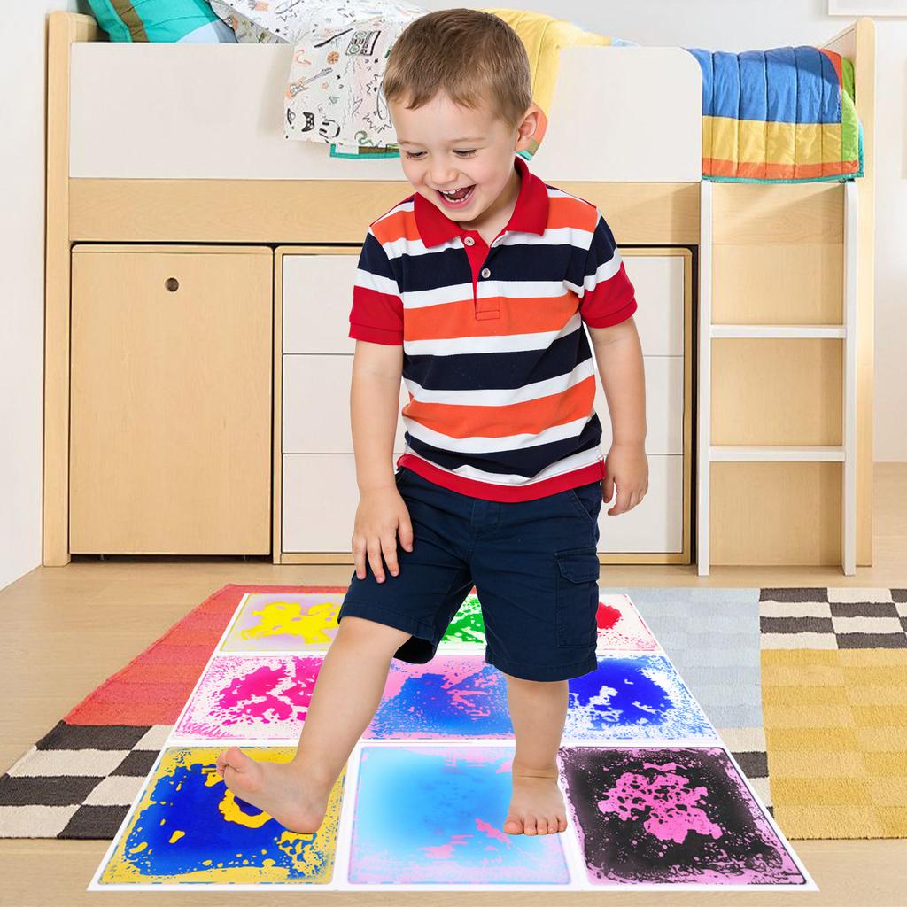 Hautfreundliche Sensorikmatte für Anti-Allergie Weiche Bequeme Krabbelmatte für Empfindliche Haut Baby Kinder