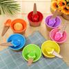Ice Cream Bowl And Spoon Set Summer Essential Christmas Party Ice Cream Mold Bowl Spoon Kitchen Supplies Kitchen Tools