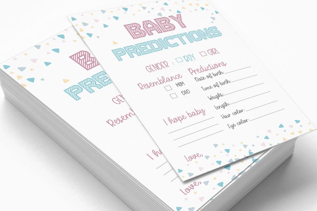 Inkdotpot Gender Reveal Baby Shower Game Set Of 50 BabyA  AlphabetA  ABCA  Game Ita    s A Boy Ita    s A Girl Party