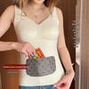 Women's Plus Size Fleece-Lined Self-Heating Warm Vest - Antibacterial, Seamless Autumn/Winter Base Layer Innerwear/Outerwear