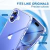 360° Full Body Cover Protection Case iPhone 16 15 14   mini 11 Pro Xs Max SE 2 3 7 8 plus Clear Hard PC Soft Silicone Shell