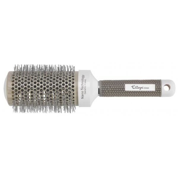 ELLEPI Brosse céramique 53 mm — manche antidérapant, réduit l'électricité statique