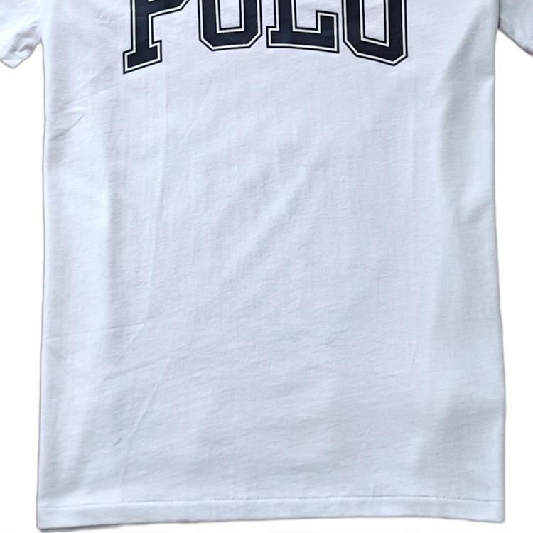 Polo Ralph Lauren Letter Logo Printed Crew Neck Short Sleeve T-Shirt Men Tops White 710858957-001