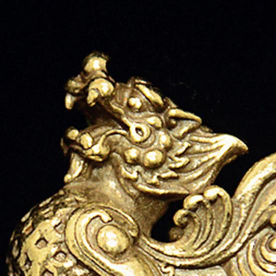 Keychain Pendant Creative Retro Copper Fengshui Statue Animal Key Charm for Home