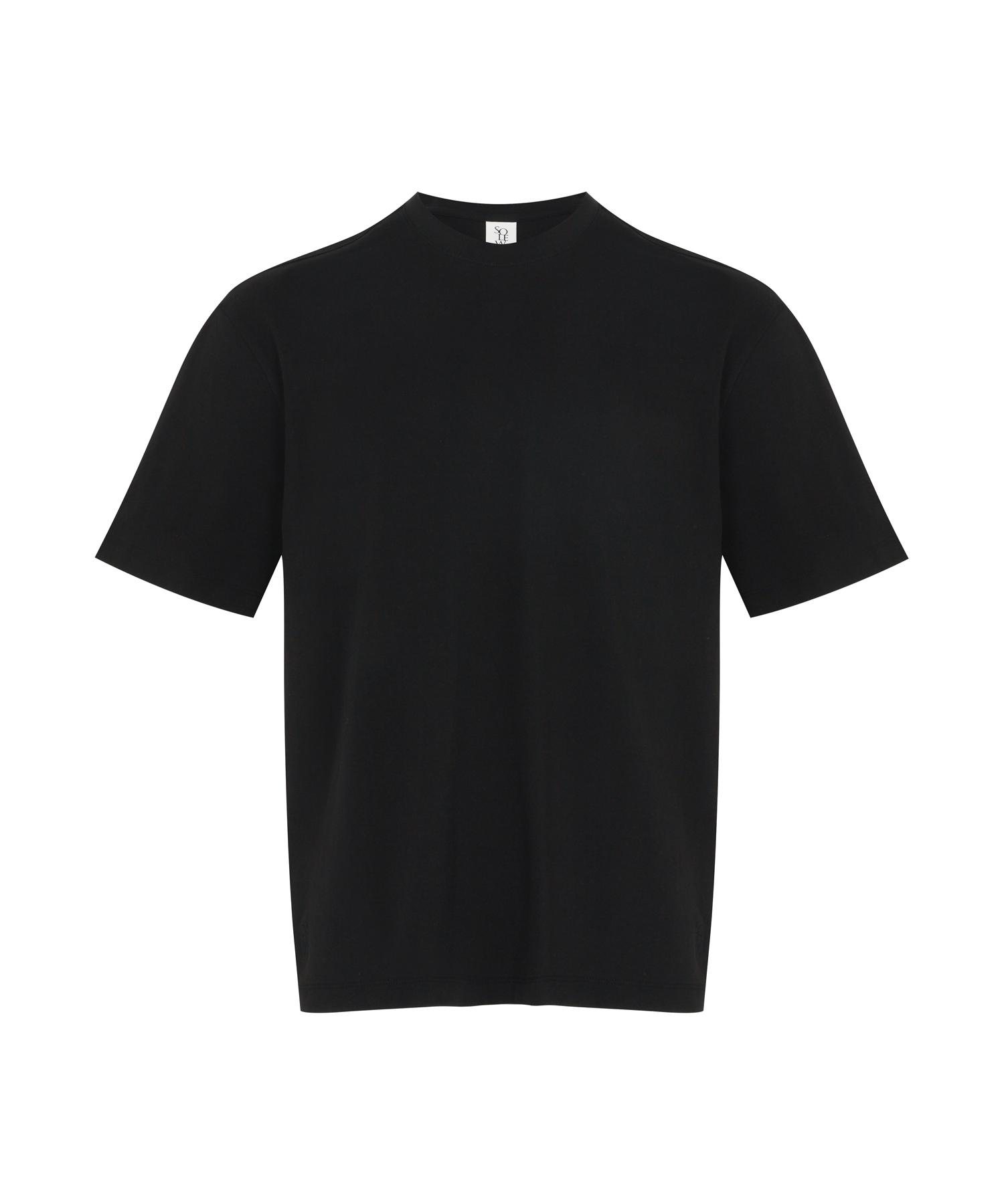 Soru Essential Loose Fit Crew Neck T-Shirt_Black M