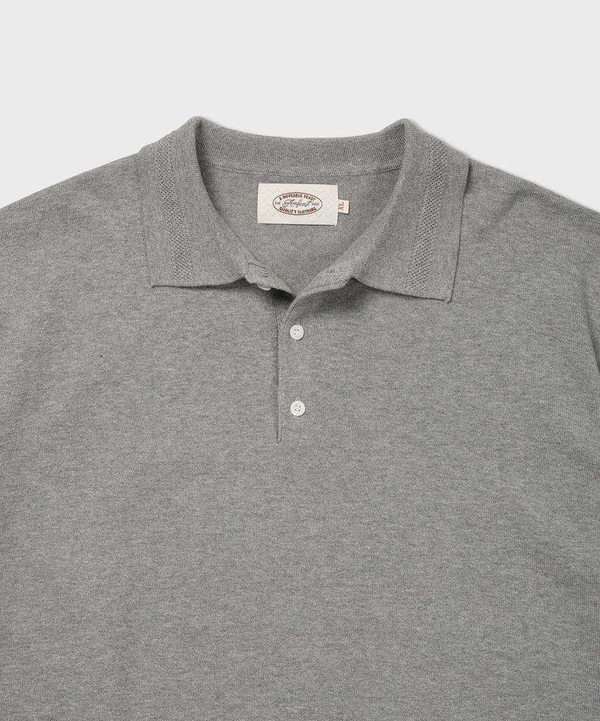 AMFEAST Essential Polo Half Knit Grey