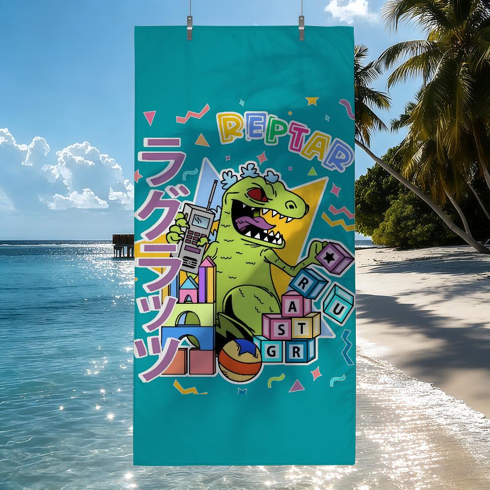 Funny cartoon R-rugrat Towel Drying Bath Towel Applicable To Light Swimming Camping Yoga Beach Out