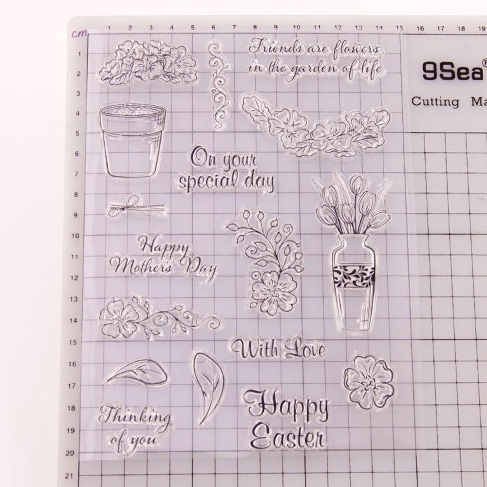 Vase Transparent Clear Stamp For DIY Scrapbooking/Card Making/Kids Christmas Fun Decoration Supplies
