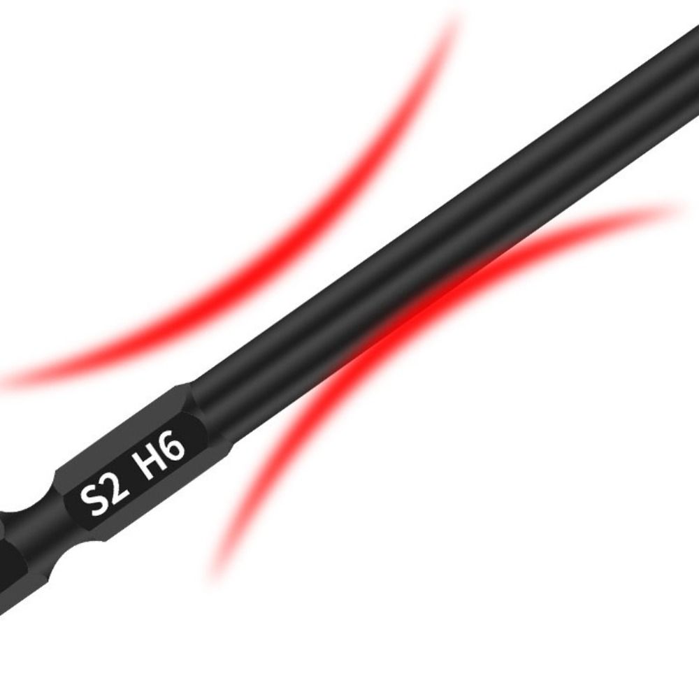 100mm Ball End Screwdriver Bits 1/4 Inch Hex Shank Screwdriver Bit Set  Electrician