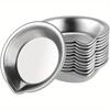 5/10/20pcs Durable Stainless Steel Paint Palette Set,Round Mixing Trays for Artists - Metal Art Supplies for Home and School Use