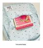 Polka Dot Bow Backpack for Teen Girls: Stylish and Versatile Schoolbag for Middle and High School Students.