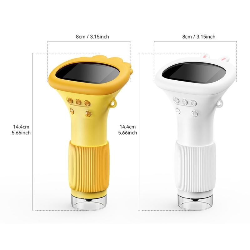 Optical Handheld Microscope for Kids Encouraging Scientific Exploration with LED Light Sources 50x-1000x Magnification