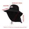 Casual Wide Brim Bucket Hats Quick-Drying Neck Protection Hiking Hat Sunscreen Lightweight Sun Caps Summer