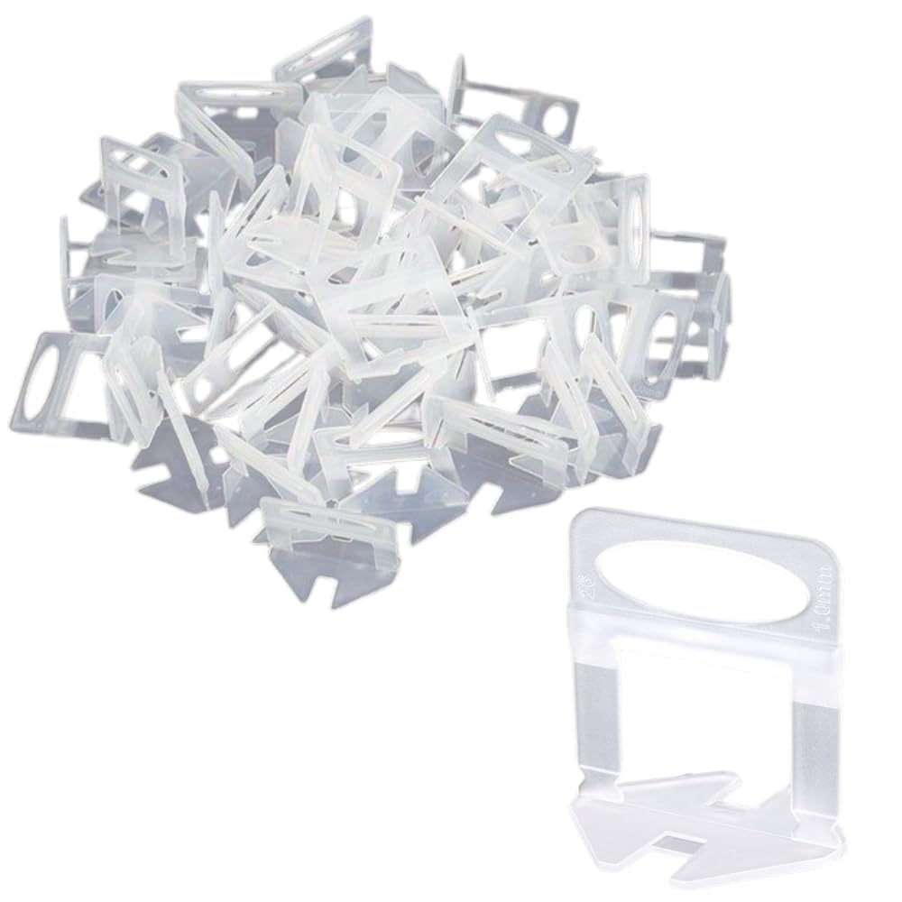

ideamall Tile Clips, Floor Tile Wedges, Grout Spacers, Clips, Spacers, 500 Pieces (3mm)