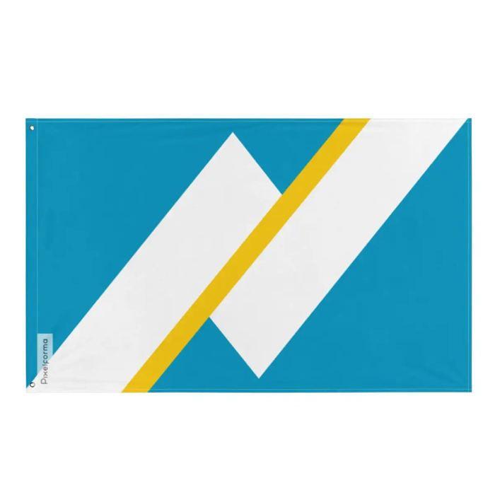 Drapeau - Franco-Yukonnais - 90 X 150 Cm - Polyester - Impression Recto/verso - Œillets En Fer