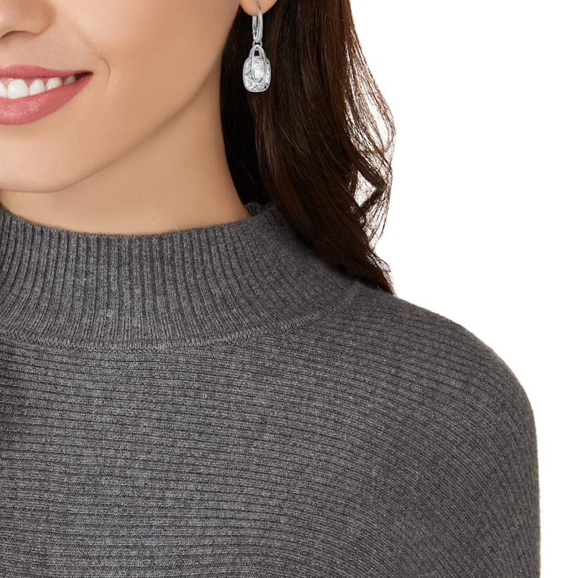Swarovski Holding Pierced Earrings Women Earrings Silver 5528487