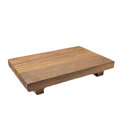 Retro Wooden Bathroom Tray Vanity Hands Soap Scented Candle Storage Holder Kitchen Seasoning Tray Home Decoration