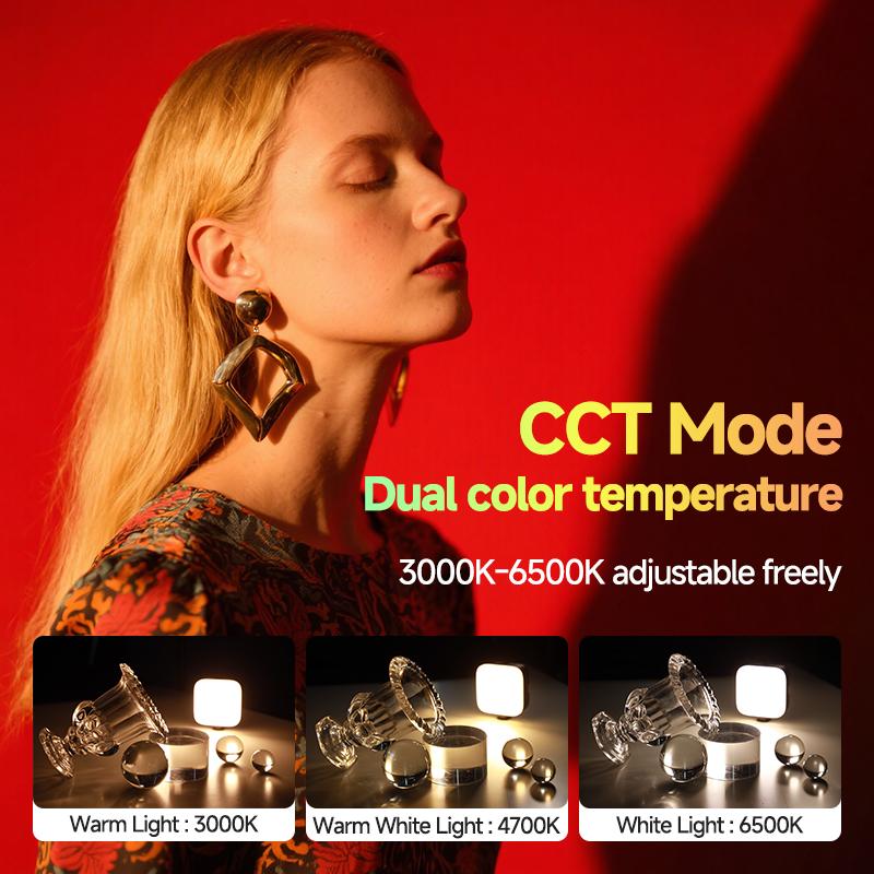 Mini RGB LED Video Fill Light Rechargable Portable Camera Light Photography Vlogging Outdoor Shoot Photo Pocket Lamp