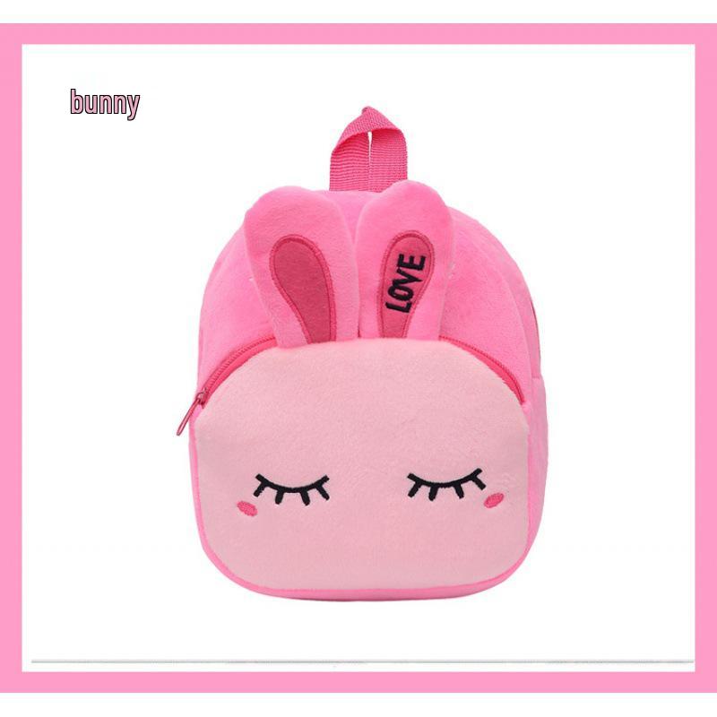 New Cross-Border Toddler Plush Backpack & Coin Purse for Ages 1-4 - Cartoon Design, Lightweight