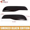 2PC Smoked Black Lens Rear Bumper Tail Fog Light Cover for Jeep Cherokee 2014-17