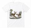 Deer Family Wildlife Buck Doe Fawn White T-shirt