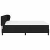 Boxspring Bed with Headboard Black 140 X 200 Cm Fabric