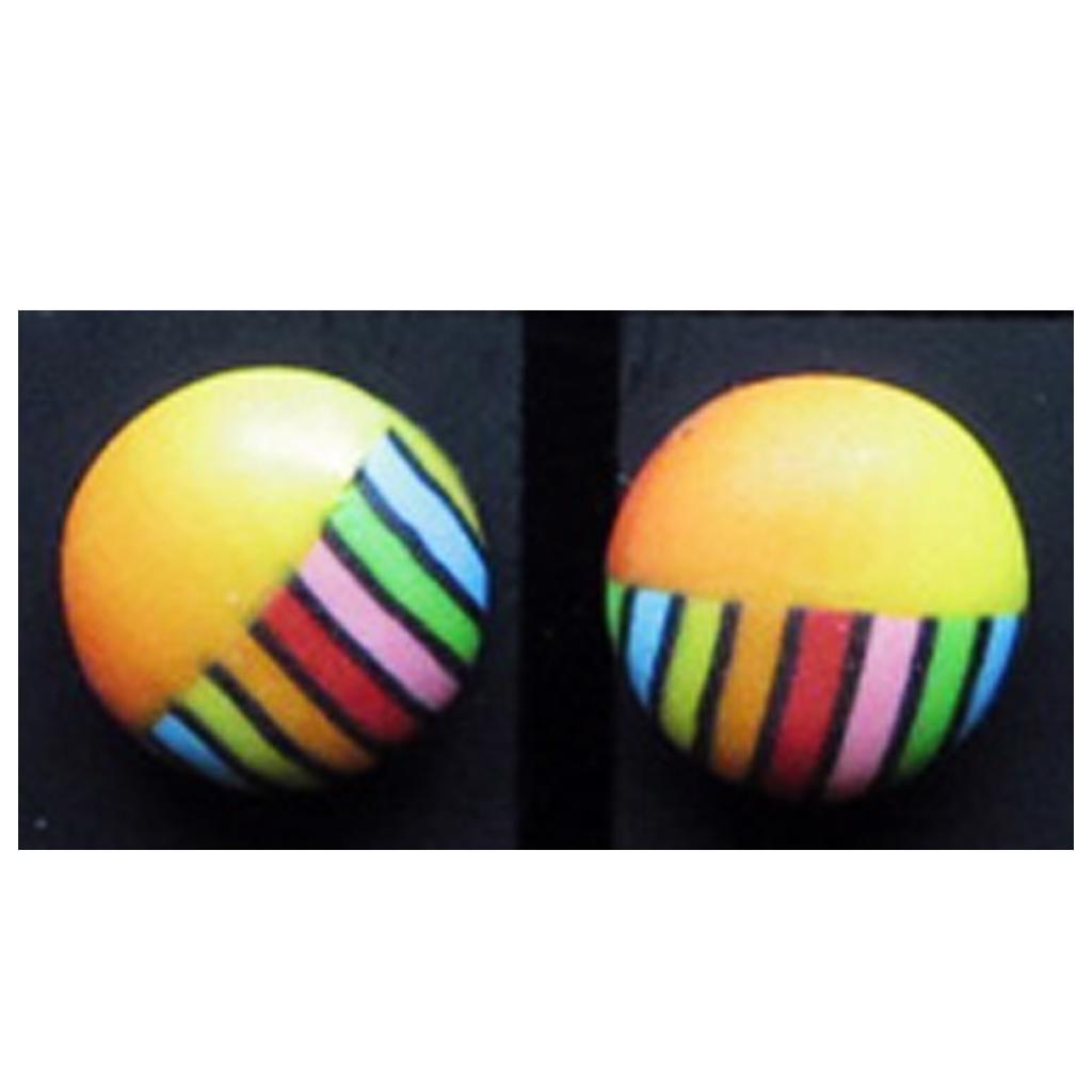 Les Trésors De Lily [R6424] - Artisanal Earrings 'Columbine & Harlequin' Orange Multicolor - 9 Mm