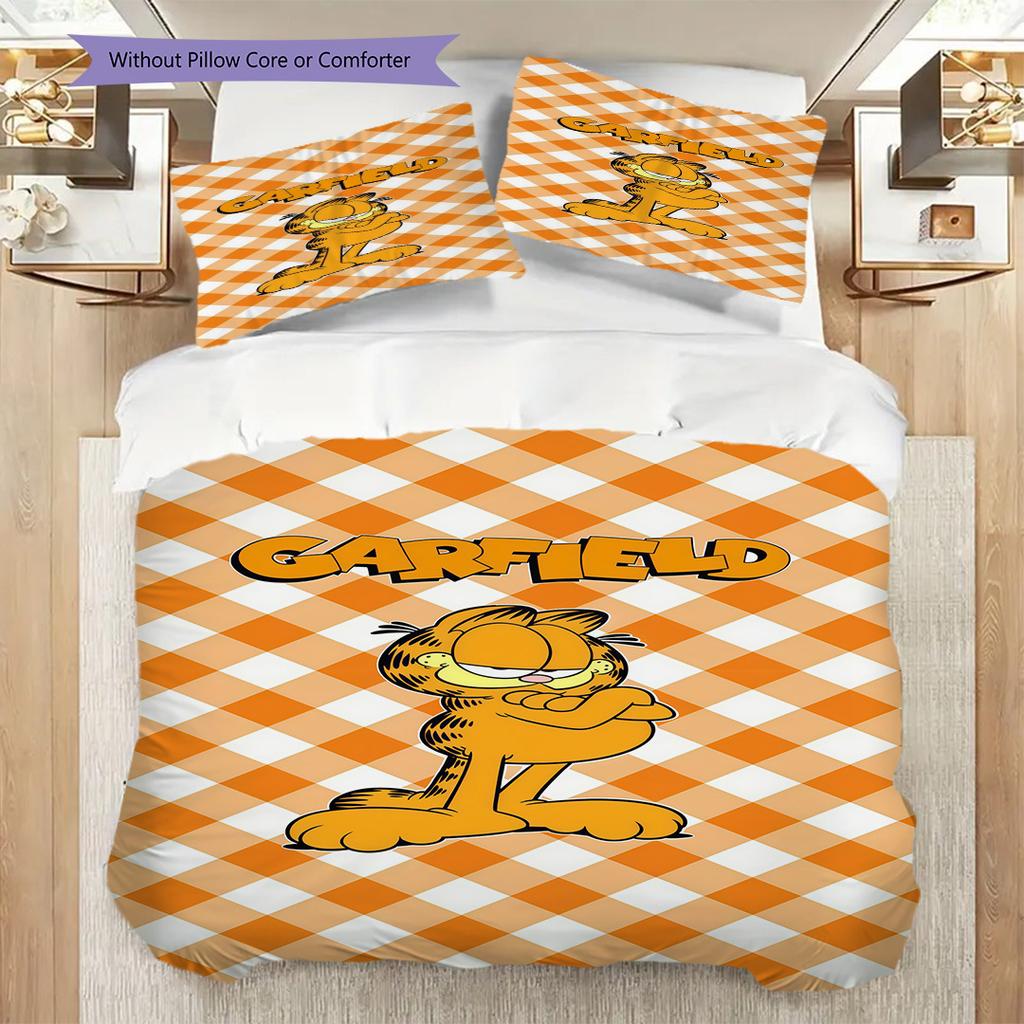 Garfield Comic Book Set Bedding 1 Duvet Cover 2 Pillowcase Without Core Bedding Set Christmas Birthday Gift Duvet Cover And Pillowcase Bedding