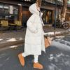 Women's Long Over Knee Thiened Down Cotton Jaet Bread Sle Loose Fit Winter New Sle Korean Version Coat Outerwear
