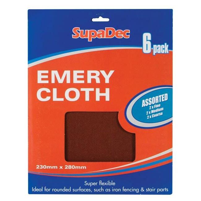 SupaDec Emery Cleaning Cloths (Pack of 6)