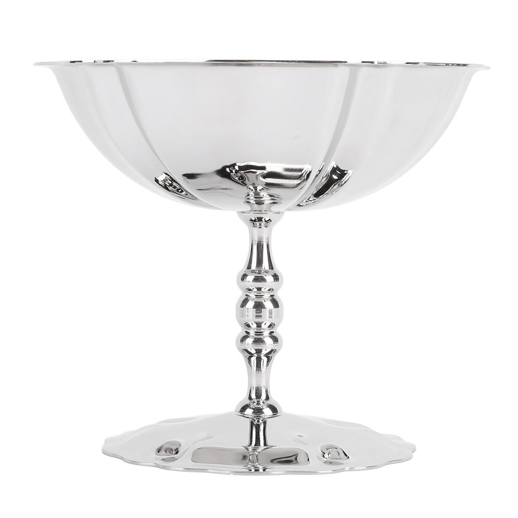 Nerezový pohár na zmrzlinu Vysoká dezertní servírovací miska se vzory pro domácí oslavy