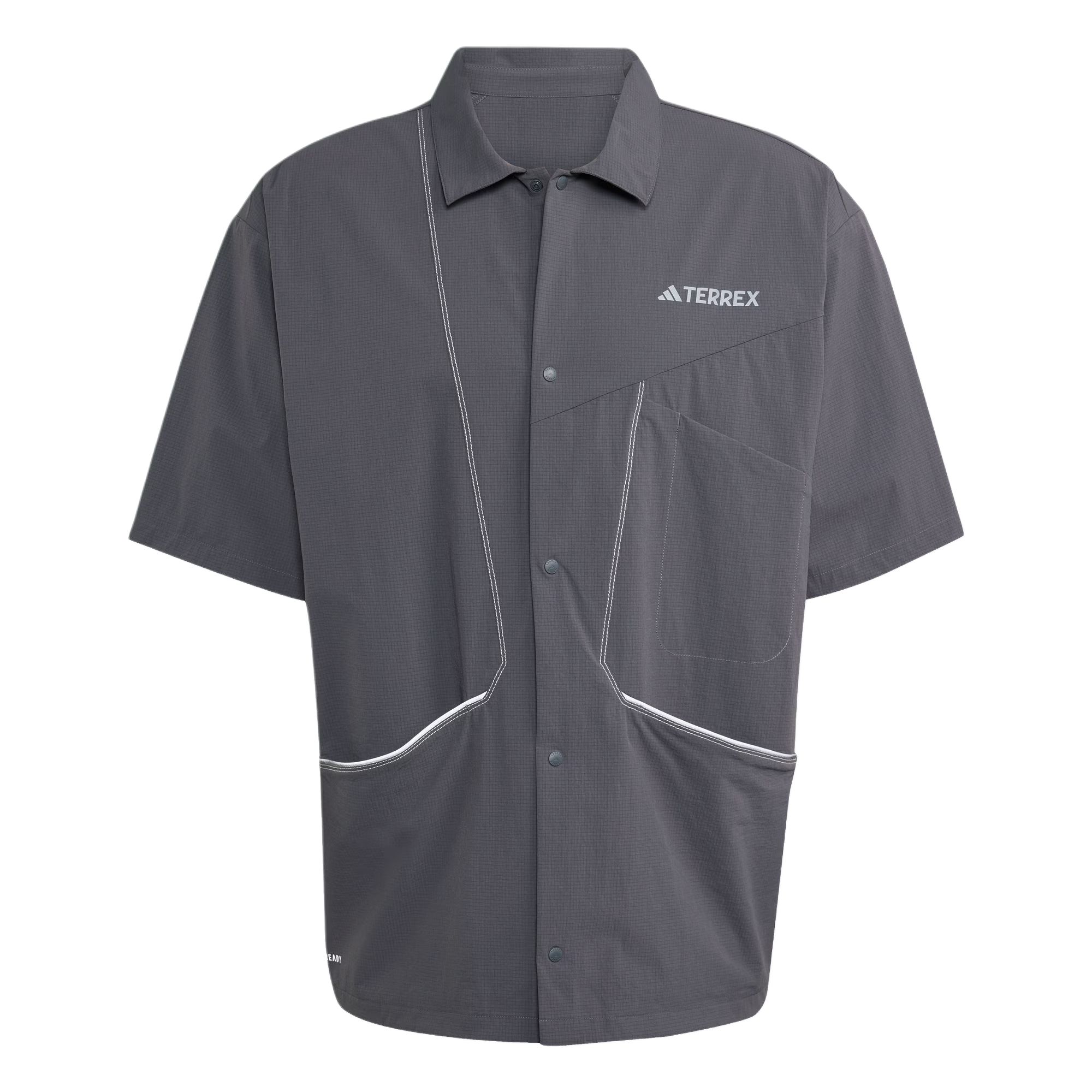 

Adidas Terrex Xploric Aeroready Series Outdoor Быстросохнущая рубашка поло Мужские рубашки Темно-серый JW4831 S
