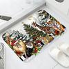Christmas Pine,deer,and Owl Patterns,washable Door Mats for Christmas,suitable for Decorating Carpets In Corridors,bathrooms,hom