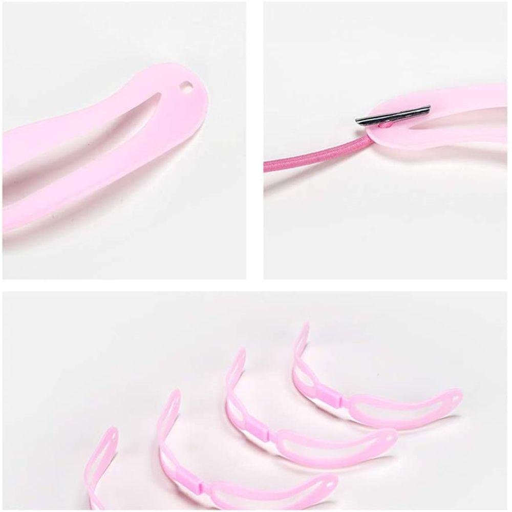 Mode Wiederverwendbar 4 Stile Kosmetik Drosselkarte Augenbrauenschablone Pflege Augenbrauenformer Kit