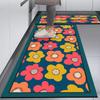 Household Diatom Mud Special Kitchen Floor Mat Blue Floor Mat Kitchen Nonslip And Dirtresistant Foot Mat Oilproof And Waterproof Floor Mat
