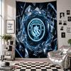 Tapeçaria de Parede do Manchester City Decoração de Casa Pano para Pendurar na Parede para Quarto Sala de Estar Fundo