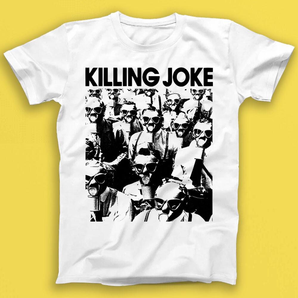 Killing Joke Панк-рок Противогаз Огненные Танцы Музыкальный Подарок Футболка 2220 XL