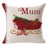 Christmas Decoration Cushion Cover Cartoon Elk Santa Cushion Cover Christmas Pillow Case Linen Decoration Pillow Home Decoration