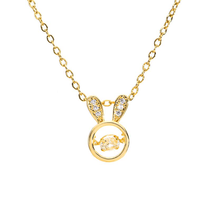 18K Gold-Plated Zircon Pendant Necklace for Women - Versatile, Non-fading Clavicle Chain Jewelry