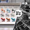 Floating Shoe Display Rack: Wall-Mounted Stand for Men's & Women's Sports Shoes, Ideal for Collectors and Exhibitions.