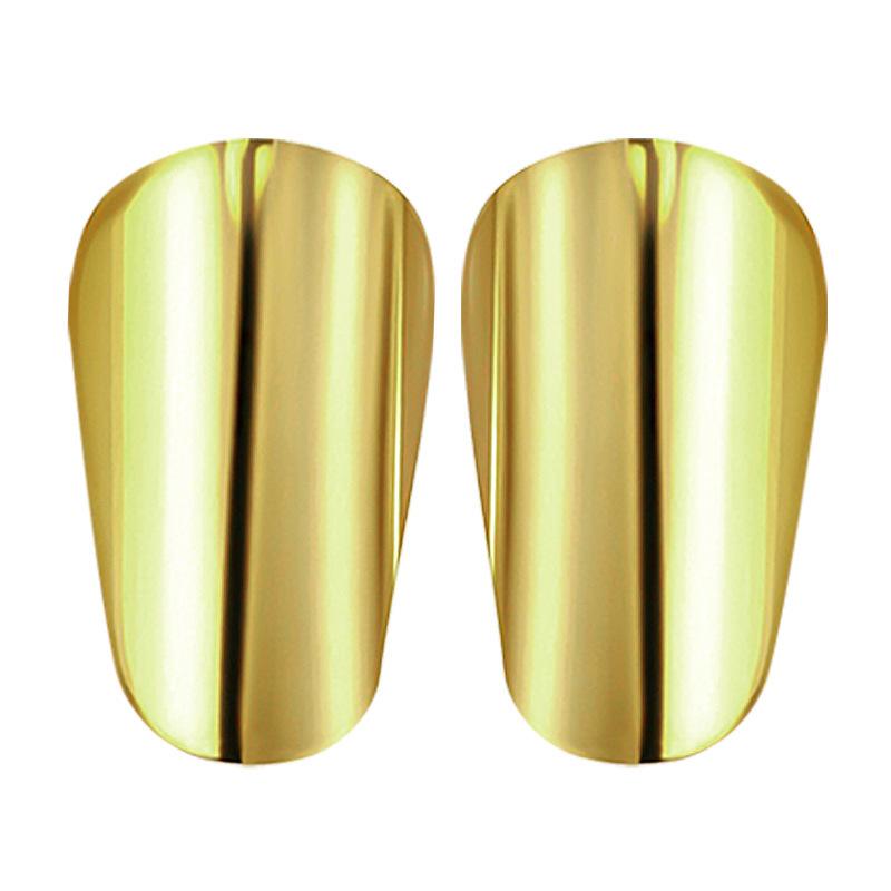 Electroplated Football Shin Guards with EVA Cushion Insert for Calf Protection