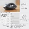ELECOM SHELLPHA Wireless Mouse, Bluetooth, Quiet, 5 Buttons, Black, M-SH20BBSKBK