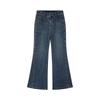 JUZUI Women's Deconstructed Slim-Fit Flare Denim Pants