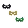 Halloween Glitter Half Face for Costume Party - 3 Pack Assorted Colors