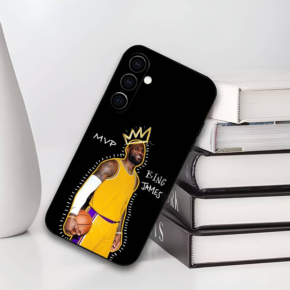 Basketball L-Lebron J-James 23 Phone Case Silicone Soft For Samsung Galaxy A73,A72,A71,A70,A53,A52,A51