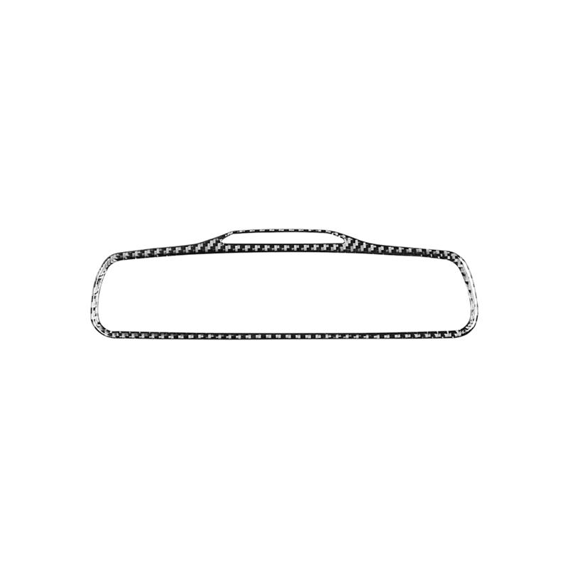 Car Inner Rearview Mirror Frame Cover Decorative Sticker Carbon Fiber For Volvo XC90 2003-2014 Accessories Carbon Fiber Pattern