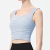 Damen High-Impact Mesh Sport-Tanktop mit integrierten Cups - Frühling/Sommer Yoga- & Lauf-Top